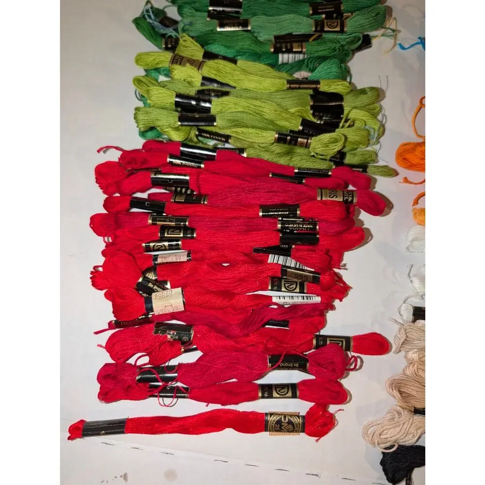 Lot Of 181 IRIS 6-Strand Cotton Embroidery Floss Lot Multicolor Made in Mexico
